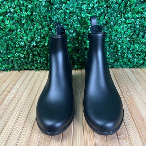 Women's Storm By Cougar Black Waterproof Celeste Rain Boots Size 8 - Picture 2 of 7